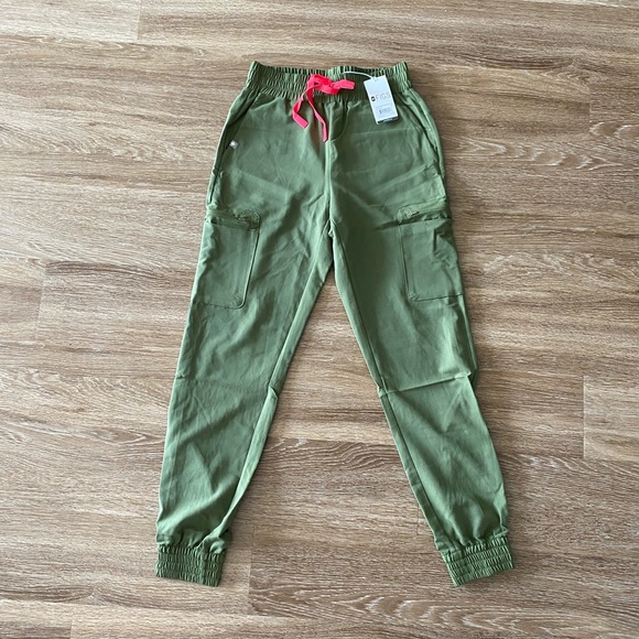 Figs Pants & Jumpsuits Nwt Figs Dark Olive Atlanta High Waisted